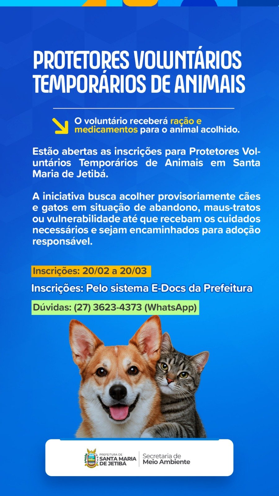 Protetores Voluntários Temporários de Animais